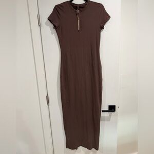SKIMS Chocolate Brown Vintage Dress